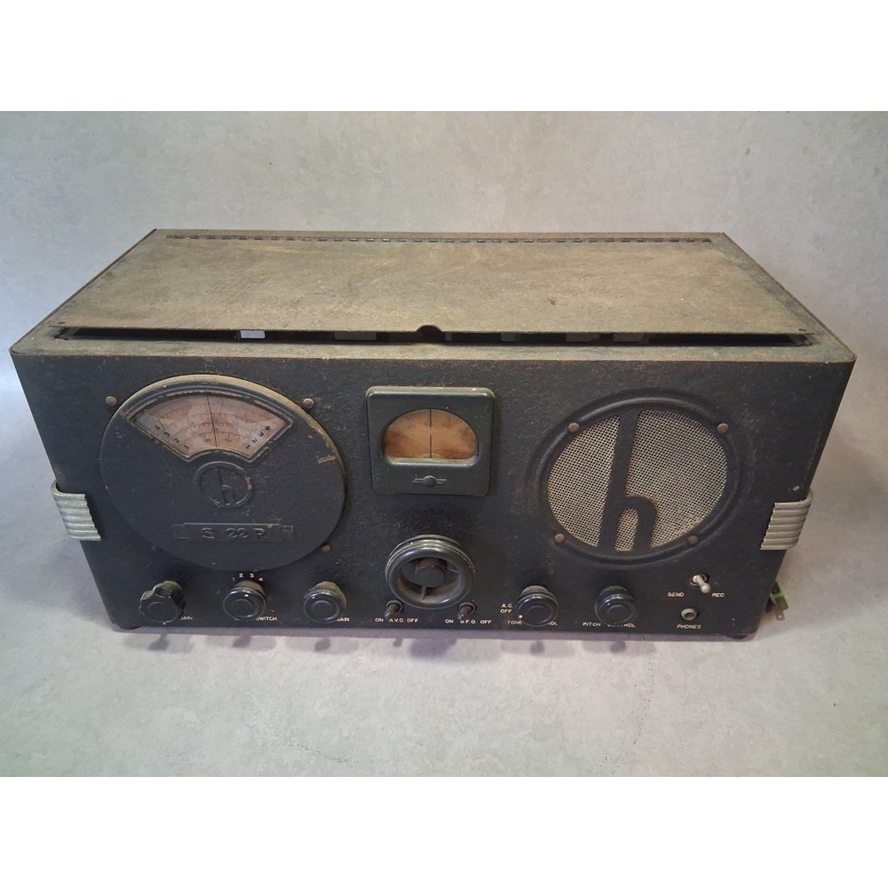 HALLICRAFTERS S22-R SKYRIDER MARINE TUBE RADIO RECEIVER HAM